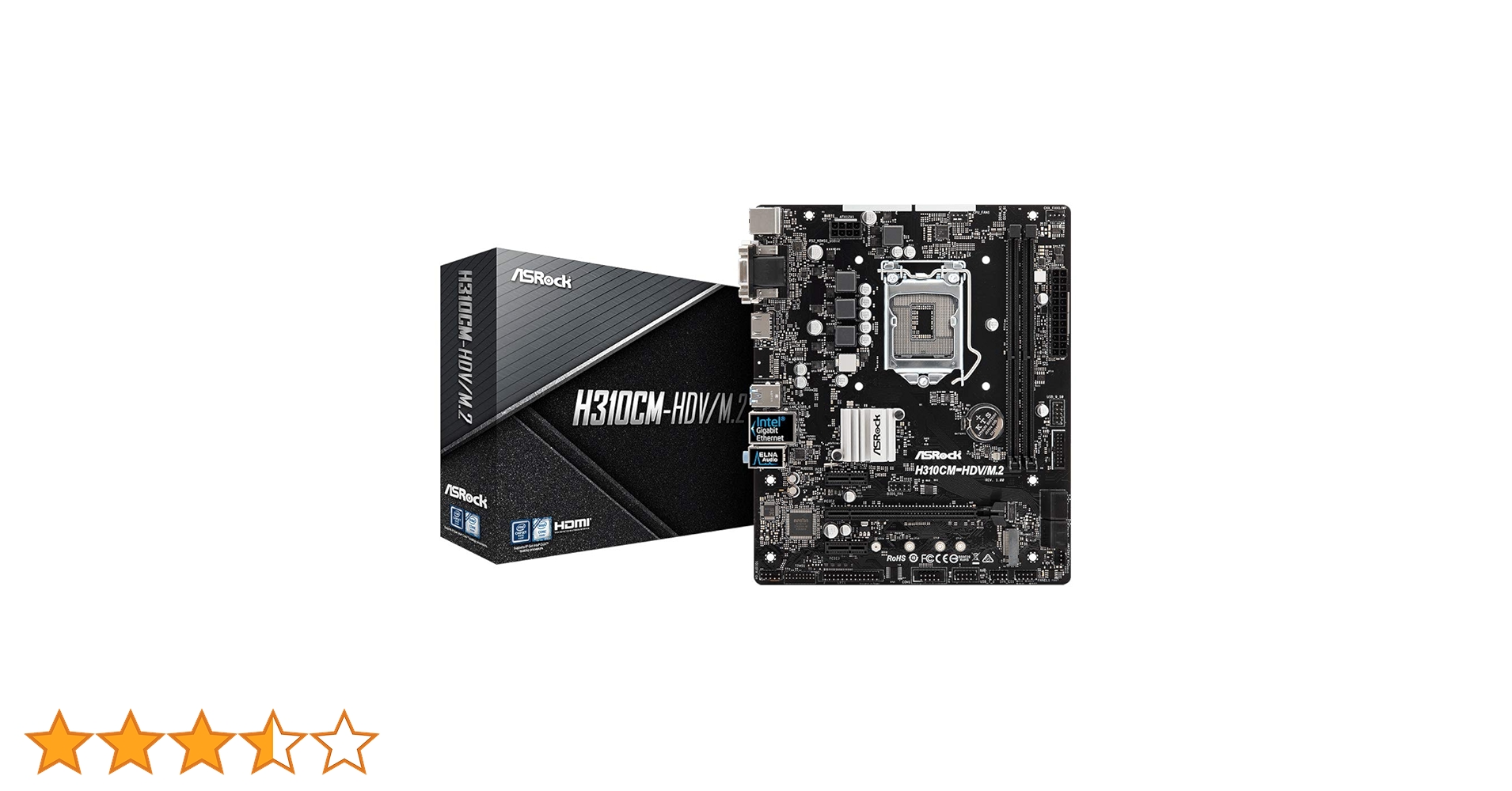 Amazon | ASRock Intel H310チップ搭載 Micro ATX マザーボード